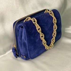 ASOS Navy Blue Suede Purse